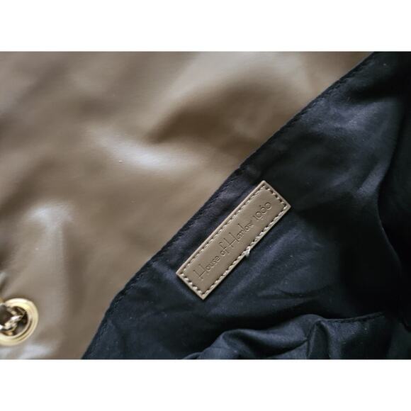 House Of Harlow 1960 NWT Brown Crushed Velvet Quilted Shoulder Bag Elegant - Picture 5 of 11